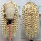 Clearance Sale Sunber 613 Blonde Deep Wave Wavy 13x4 Lace Front Wig Real Human Hair Flash Sale