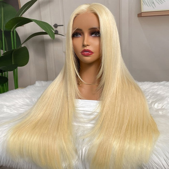 Flash Sale Sunber Blonde  13x4 Lace Front Layered Haircut Wig Straight Human Hair Wig