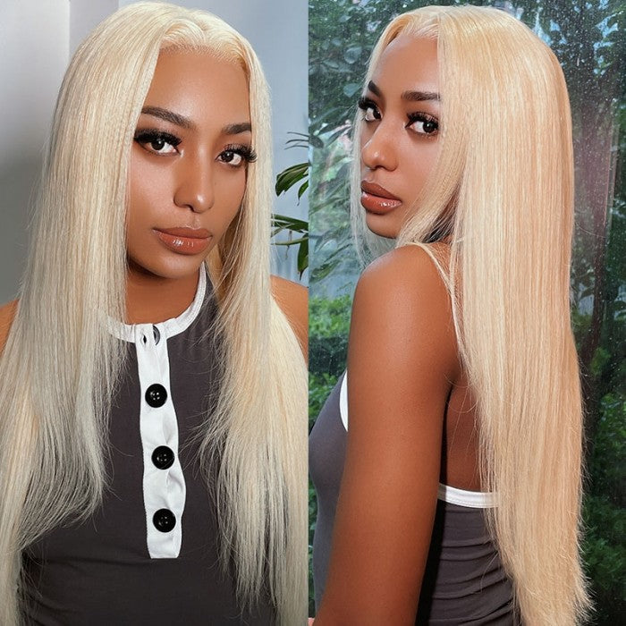 Flash Sale Sunber Blonde  13x4 Lace Front Layered Haircut Wig Straight Human Hair Wig