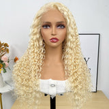 Flash Sale Sunber 613 Blonde Water Wave 13x4 Lace Front Wig With Baby Hair