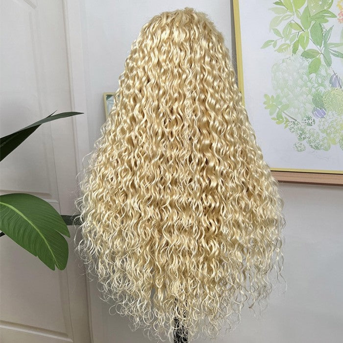 Flash Sale Sunber 613 Blonde Water Wave 13x4 Lace Front Wig With Baby Hair