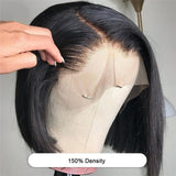 Flash Sale Sunber Middle Part Blunt Cut Short Bob Lace Front Wig Human hair