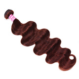 Sunber Reddish Brown Body Wave 1 Bundle 100% Remy Human Hair Bundle