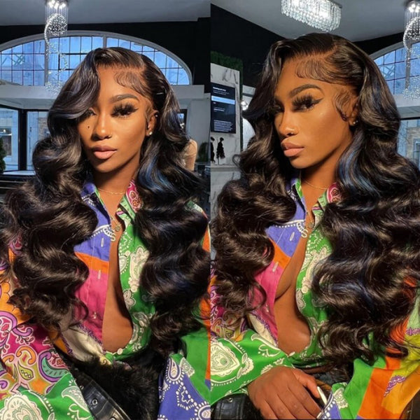 Sunber Body Wave Lace Wig 13 By 4 Transparent Lace Front Wigs Pre-plucked With Babyhair Human Hair Wigs