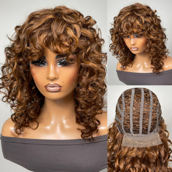 Sunber Bob Wig With Breathable Cap
