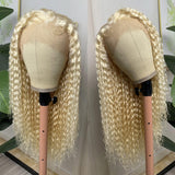 Flash Sale Sunber 613 Blonde Jerry Curly 13x4 Lace Front Wig Human Hair Pre-Plucked With Baby Hair