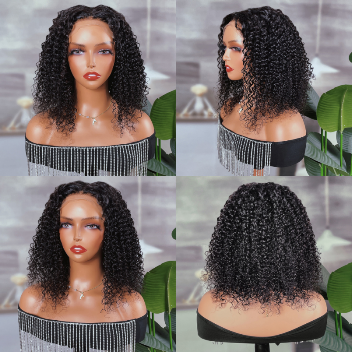 Flash Sale Sunber Jerry Curls 5*5 HD Lace Closure Wig Virgin Human Hair For Women