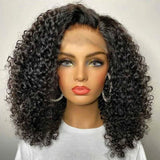 Flash Sale Sunber Jerry Curls 5*5 HD Lace Closure Wig Virgin Human Hair For Women
