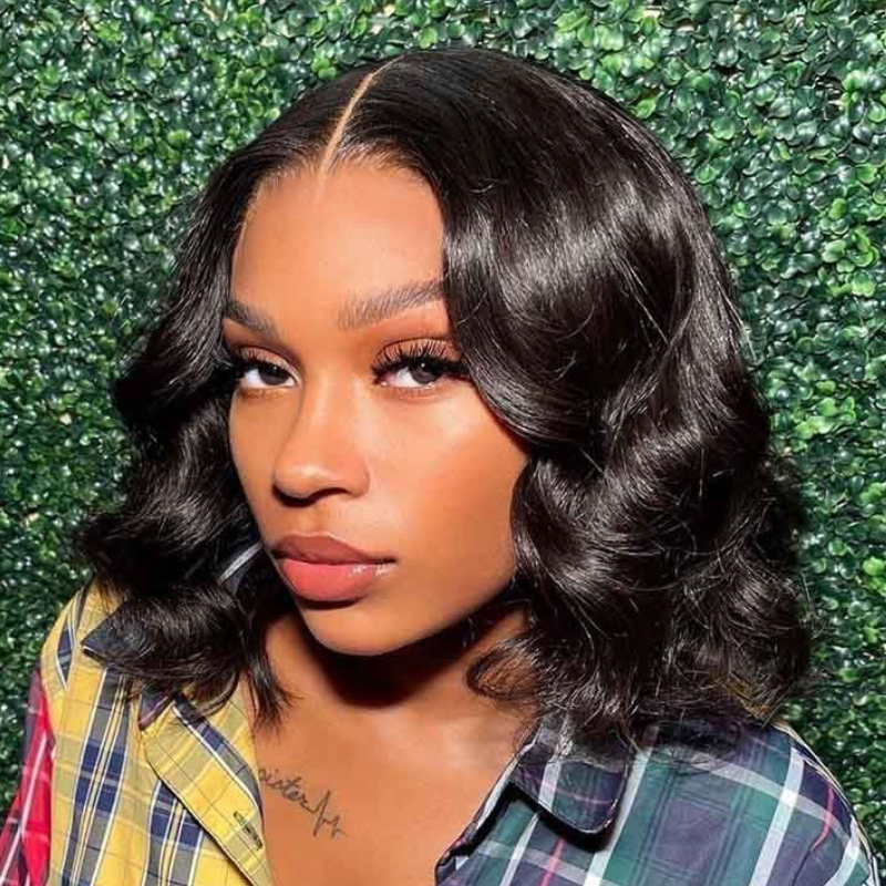 Sunber Deep Wave Bob Lace Front Wigs Human Hair For Women