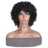 Sunber Affordable Glueless Short Afro Curly Black Machine Made Wig