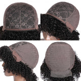 Sunber Affordable Glueless Short Afro Curly Black Machine Made Wig