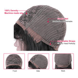 Sunber Affordable Glueless Short Afro Curly Black Machine Made Wig