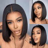 Sunber Glueless 5*5 HD Lace Closure Bob Wig Invisible HD Lace Human Hair Wigs