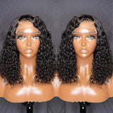 Sunber Wet And Wavy 5x5 HD Lace Closure Wig Short Bob Water Wave Human Hair Wig