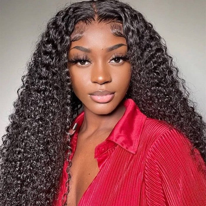 Extra 60% OFF | 5x5 HD Lace Closure Wigs Jerry Curly Glueless Wigs Invisible Human Hair 180% Density