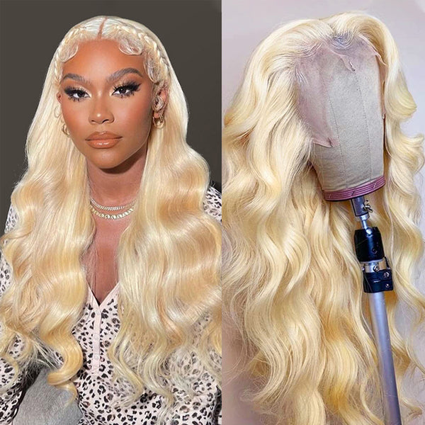 Sunber Hair Pre Plucked Body Wave 613 Blonde 100% Human Hair Wig