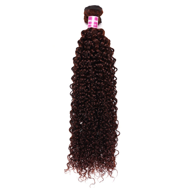 Sunber Reddish Brown Jerry Curly 1 Bundle 100% Remy Human Hair Bundle