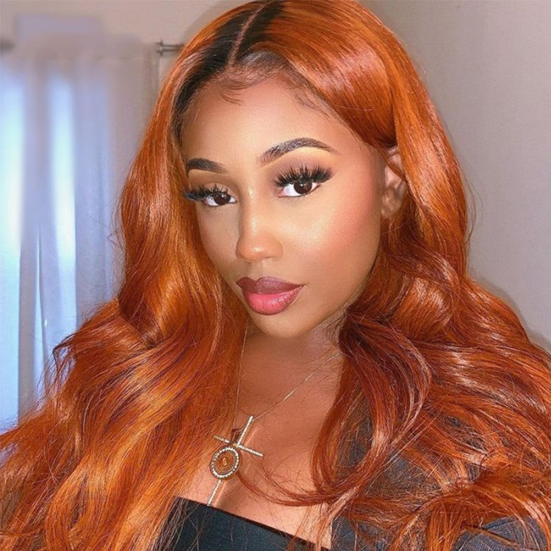 Flash Sale Sunber Cinnamon Brunette Color Loose Wave 13x4 Lace Front Wig Pre-Plucked With Babyhair