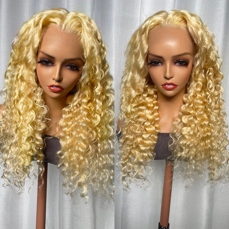 Sunber 613 Blonde Loose Deep Wave Lace Front Wig Pre-Plucked Human Hair Wigs