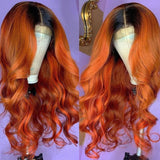 Sunber Cinnamon Brunette Color Loose Wave 13x4 Lace Front Wig Pre-Plucked With Babyhair