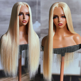 Sunber Blonde Layered Cut 5x5 Invisible HD Lace Closure Wig 180% Density Silky Straight Human Hair
