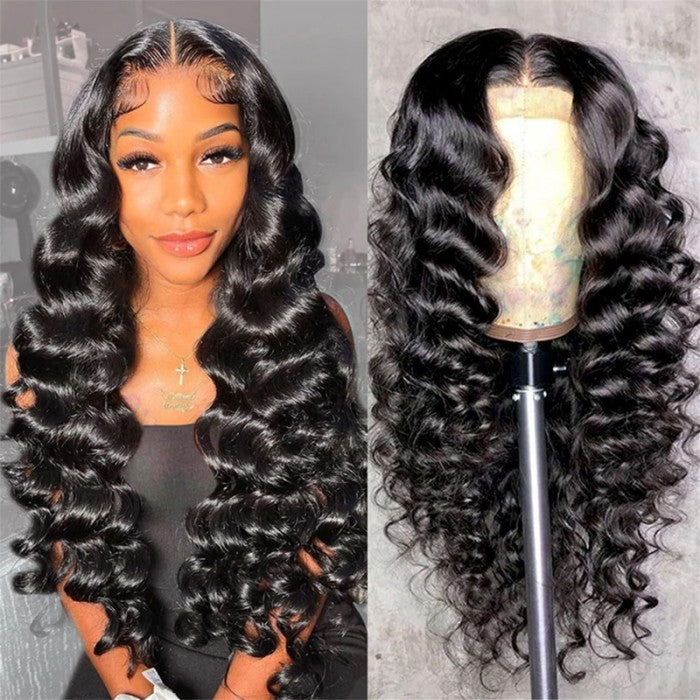 Sunber Thick Loose Deep Wave 13 By 4 Lace Front Wigs Human Hair Wigs Pre Plucked