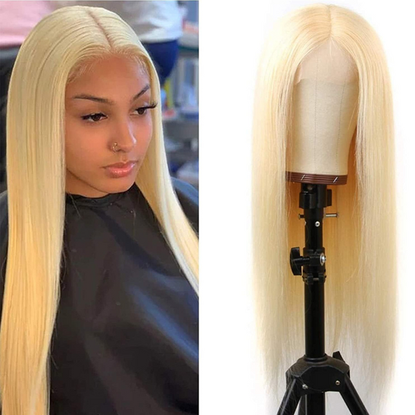 Sunber 613 Blonde Color 5x5 HD Lace Glueless Wigs Invisible Lace Closure Human Hair Wigs Pre Plucked With Baby Hair