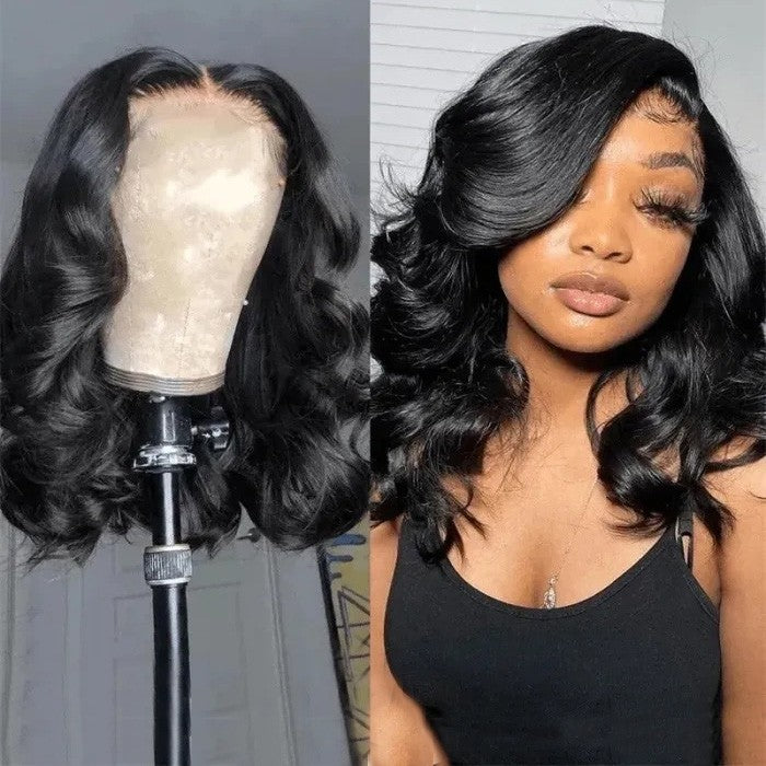 Flash Sale Sunber Short Bob Straight Hair Wig With Bang Human Hair Wig