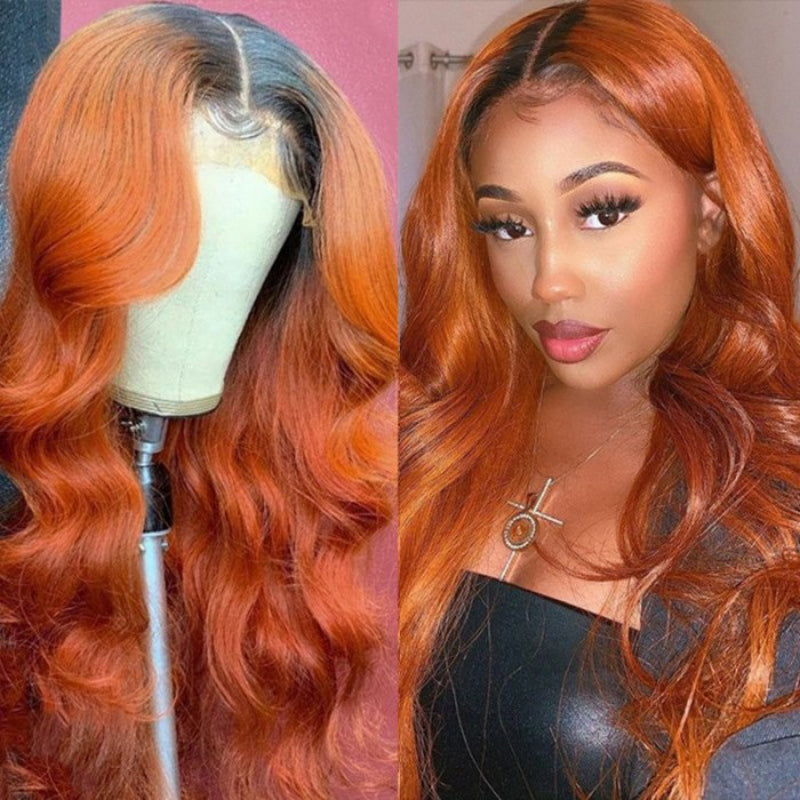 Flash Sale Sunber Cinnamon Brunette Color Loose Wave 13x4 Lace Front Wig Pre-Plucked With Babyhair