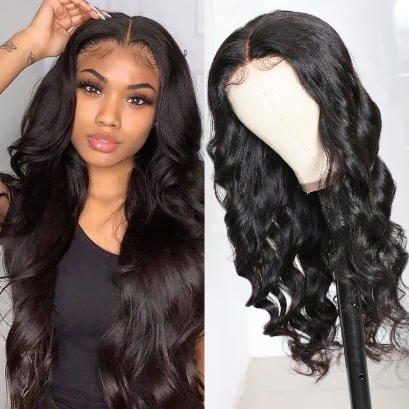 Sunber 6x4.75/ 4x4 Pre-Cut Lace Wear & Go Wigs Pre-Plucked Hairline Be