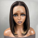 sunber 10-12inch short lace bob wig