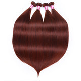 Sunber Hair Reddish Brown Straight 4 Bundles 100% Human Hair Bundle Deals