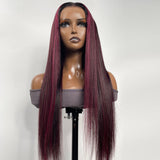 Sunber human hair wigs with highlights