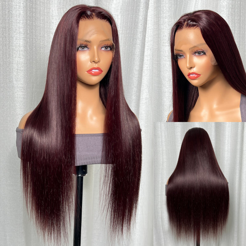 Sunber colored straight human hair wig