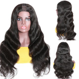 Sunber Luxury Density Body Wave U Part Wig Glueless Human Hair Wigs