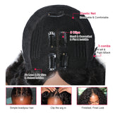 Sunber Effortless To Put On Wet And Wavy V Part Wig Water Wave Human Hair