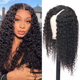 Sunber Effortless To Put On Wet And Wavy V Part Wig Water Wave Human Hair
