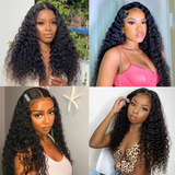 Sunber $100 Off Wet And Wavy Pre-Cut Lace Wigs Real Human Hair