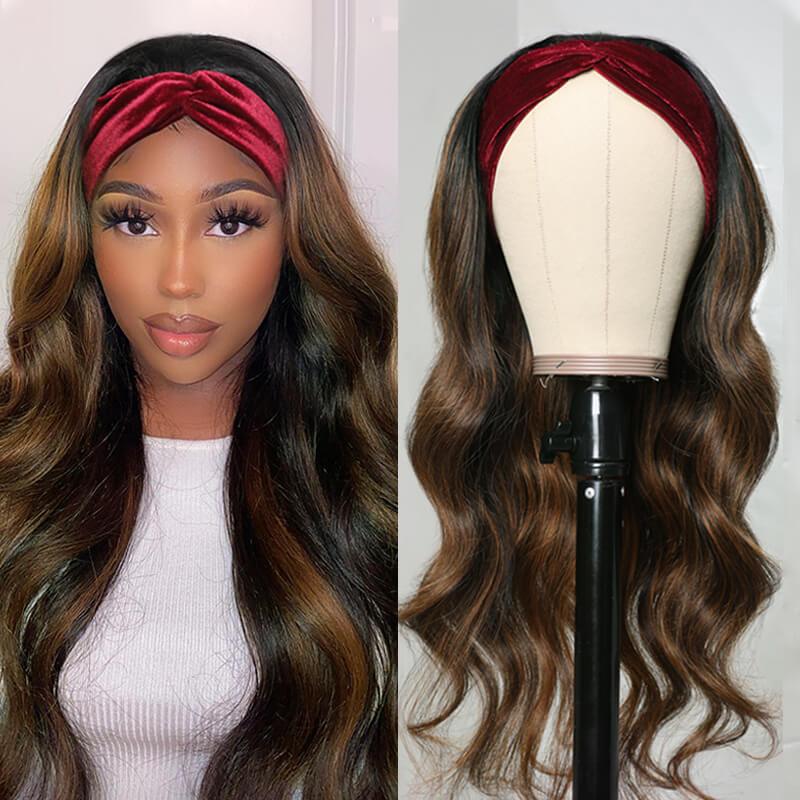 Sunber Amber Ansah Recommend Zero Skill Body Wave Headband Wigs Easy To Wear Glueless Human Hair Wigs